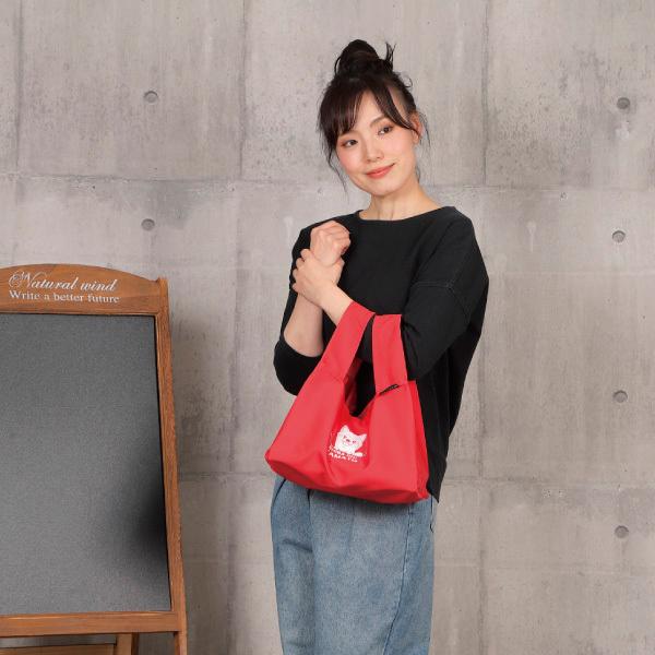 犬 エコバッグ コンビニバッグ イラスト 「 くるりとランチ ＆ お散歩バッグ 」 ひょっこり シリーズ  ポリエステル ECO 折りたたみ クルリトランチバッグ |  | 18