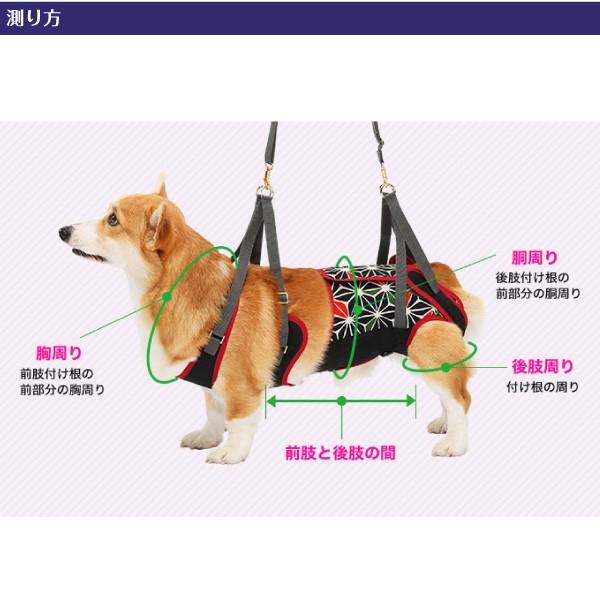 歩行補助ハーネス ララウォーク KABUKI カブキ 「 中型犬・コーギー用