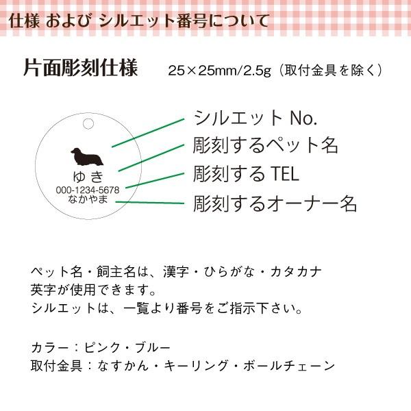 犬 迷子札 名入れ 「 スマイルワン 」 ( 片面彫刻 ) アクリル製 オーダーメイド かわいい 笑顔｜petgp｜06