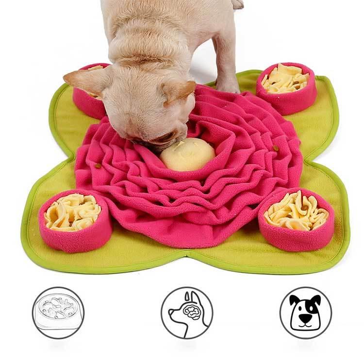 訓練毛布 餌マット 嗅覚訓練 ストレス解消 ノーズワーク 運動不足 ペット用品 集中力向上 ペットおもちゃ 性格改善 遊び場所 犬猫兼用 知育玩具 送料無料 |  | 01