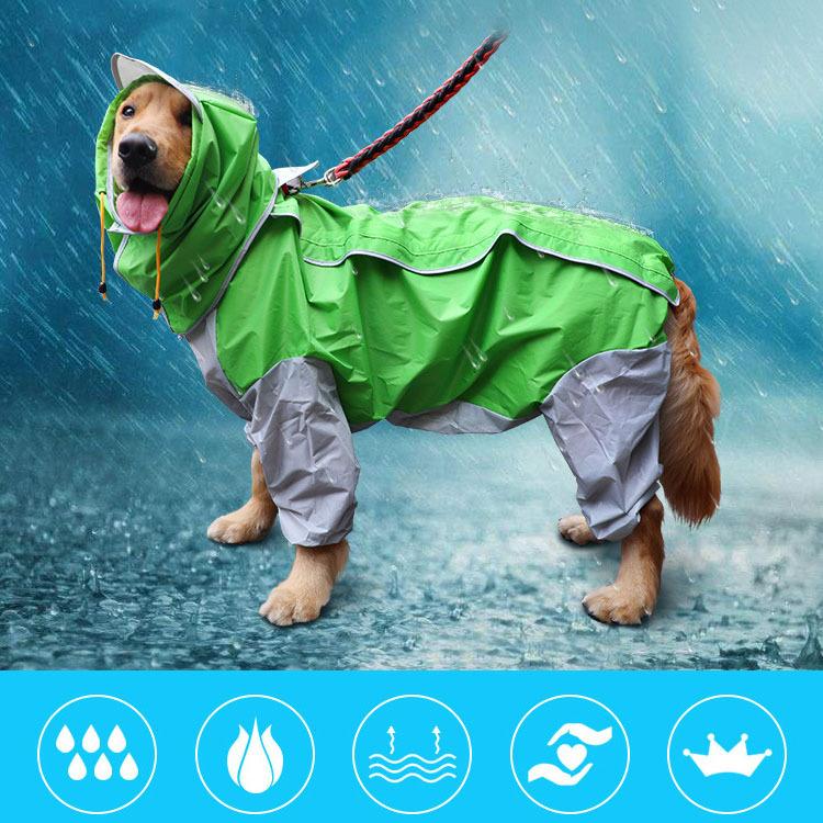 大型犬向け 撥水 防水加工 レインコート |  | 07