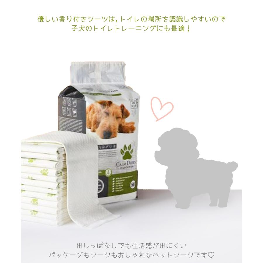 犬 ペットシーツ 香り付き M-PETS CALMDOWN レギュラー 100枚入｜petifam｜10