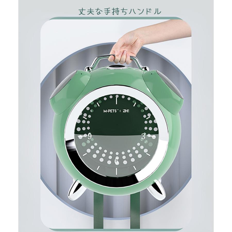 ペット用品 犬 猫 キャリー リュックタイプ おしゃれ M-PETS クロックペットキャリーの画像