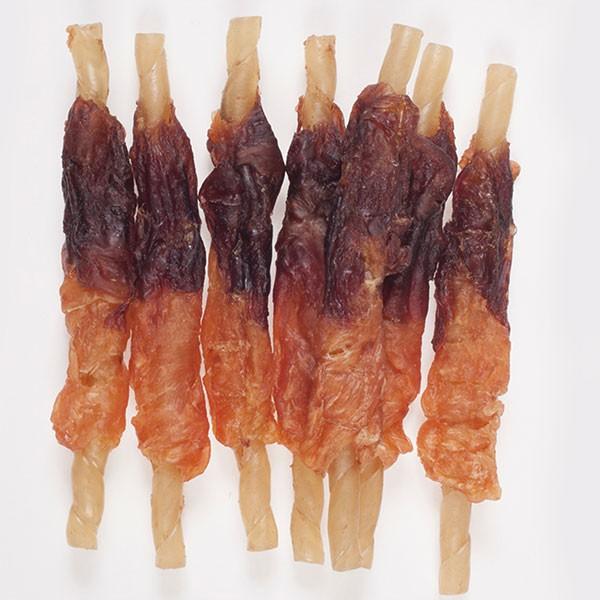 犬用おやつ 30個で1個分無料 ダブル巻き ガム 肉2倍祭 7本入 鶏 保存料 着色料無添加 1歳〜 ペティオ Petioの画像