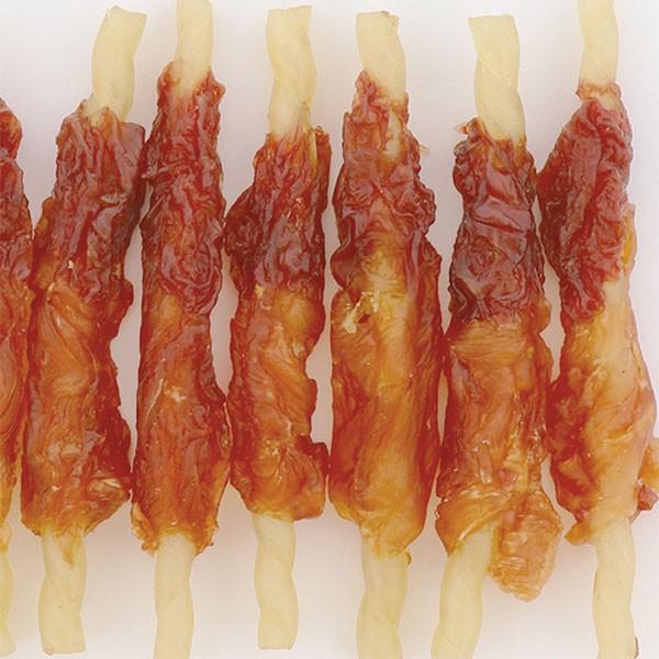 犬用おやつ 30個で1個分無料 ダブル巻き 7歳からのやわらかガム 肉2倍祭 7本入 鶏 着色料無添加 1歳〜 ペティオ Petioの画像