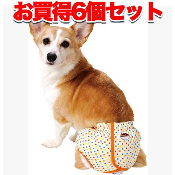 犬 トイレ用品 おむつ 6個セット1個お得 ペティオ zuttone ずっとね 老犬介護用 紙おむつカバー L ウェア シニア 中型犬 柴犬