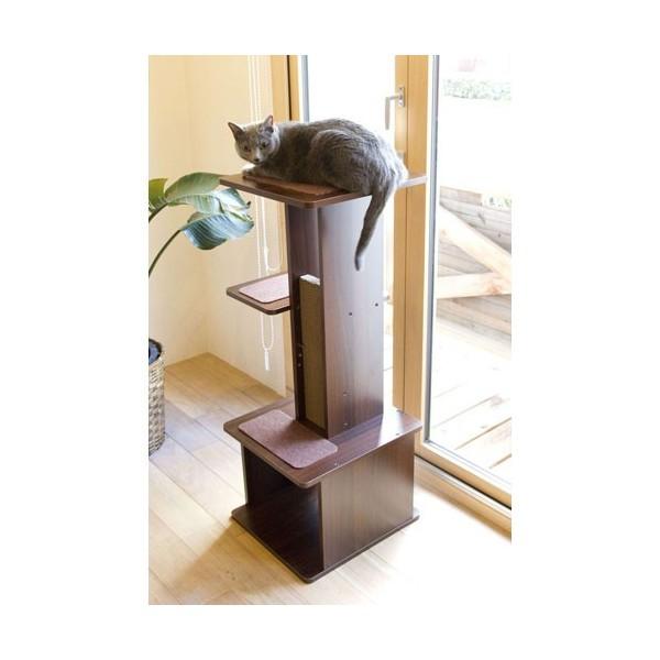 キャットタワー 猫タワー 据え置き型 ケージ おしゃれ ペティオ Petio Necoco ねここ スリムで壁ぎわに置きやすい キャットリビングタワー W Petio Online Shop ヤフー店 通販 Yahoo ショッピング