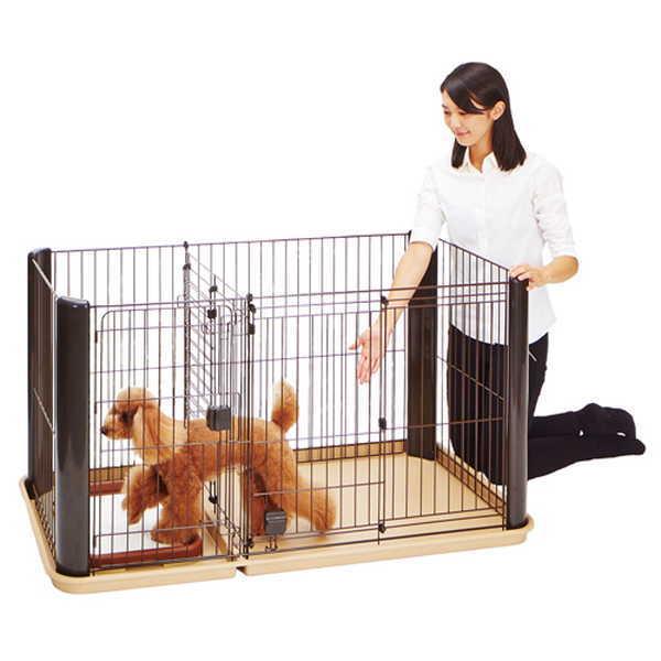 ペティオ 犬用 トイレ別 本体 おしゃれ 室内 Petio トイレのしつけが出来る ドッグルームサークル ケージ ダークブラウン W Petio Online Shop ヤフー店 通販 Yahoo ショッピング