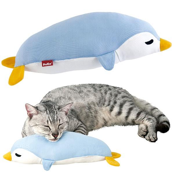 犬 猫 ベッド あご枕 ペティオ Petio ひんやりtoyあごまくら ペンギン 猫 超小型犬 小型犬 接触冷感 ぬいぐるみ W Petio Online Shop ヤフー店 通販 Yahoo ショッピング