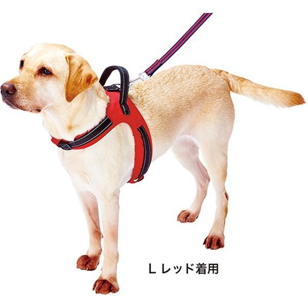 犬 ハーネス 胴輪 ペティオ Petio ラブハーネス L ブルー 大型犬用