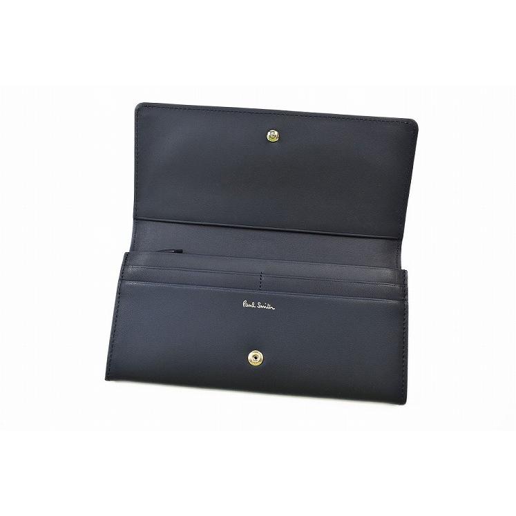ポールスミス／Paul Smith 長財布 財布 ウォレット レディース 女性 女性用レザー 革 本革 グレー 灰色  PWD306 COLOR FLASH LONG ZIP WALLET カラーフラッシュ フラップ式 小銭入れあり ユニセックス 男女兼用 Paul Smith（ポール・スミス） 長財布 財布 レディース ブランド
