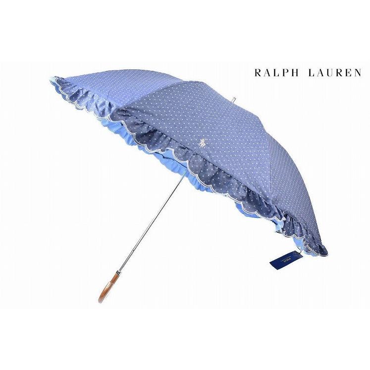 ポロ ラルフローレン 日傘 傘 レディース ブランド Polo Ralph Lauren ドット フリル インディゴ 晴雨兼用 遮光 遮熱 24 W8754 Le Petit Chocolat プチショコラ 通販 Yahoo ショッピング