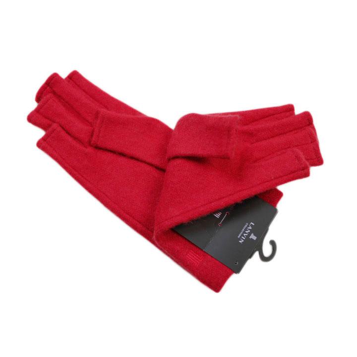 LANVIN COLLECTION 手袋 レディース 指なし 防寒 ランバン