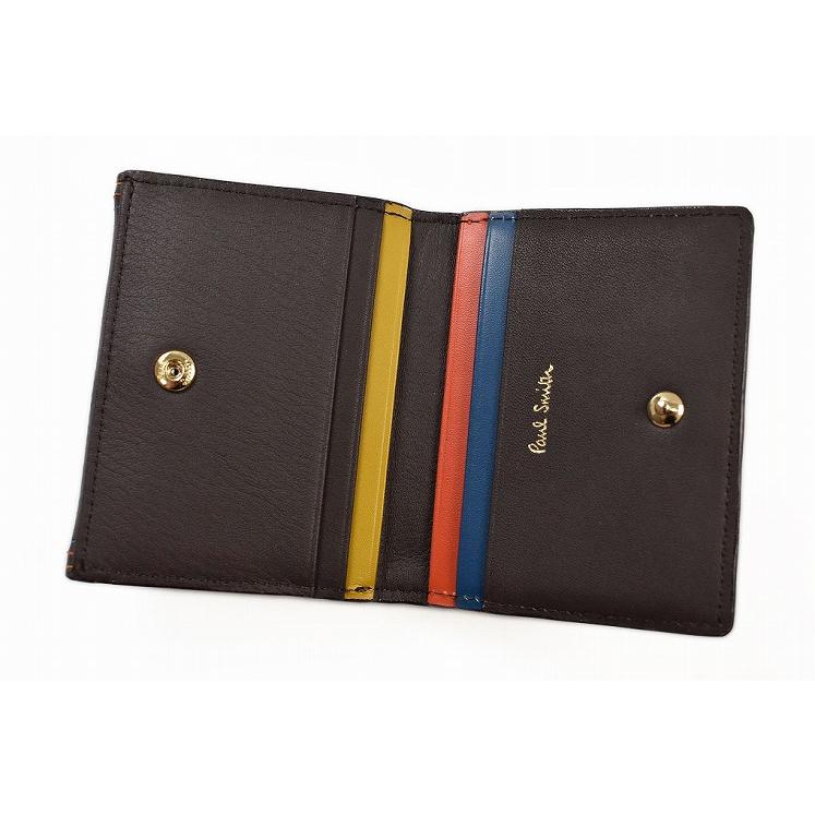 新品付属品完備✨ポールスミス2WAY小銭入れ&カードケース黒レザーマルチカラー ポールスミス Paul Smith カードケース 定期入れ マルチカラー