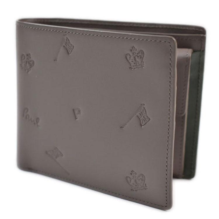 ポールスミス　PAUL SMITH 二つ折り財布　箱付き　羊革 Paul Smith（ポール・スミス） ピーエス 財布 メンズ 二つ折り 二