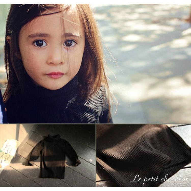 子供服 女の子 長袖 ハイネック Amber アンバー 韓国子供服 Am 2109a Le Petit Chocolat プチショコラ 通販 Yahoo ショッピング