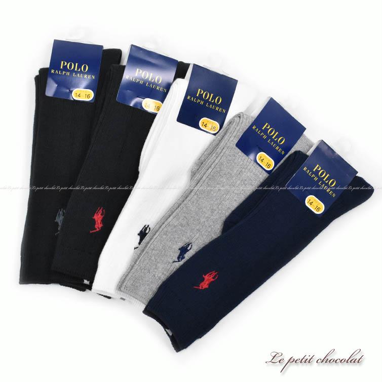 Ralph Lauren ラルフローレン 日本製 子供靴下 ハイソックス 黒 白 グレー ネイビー Jjl 2171a Le Petit Chocolat プチショコラ 通販 Yahoo ショッピング