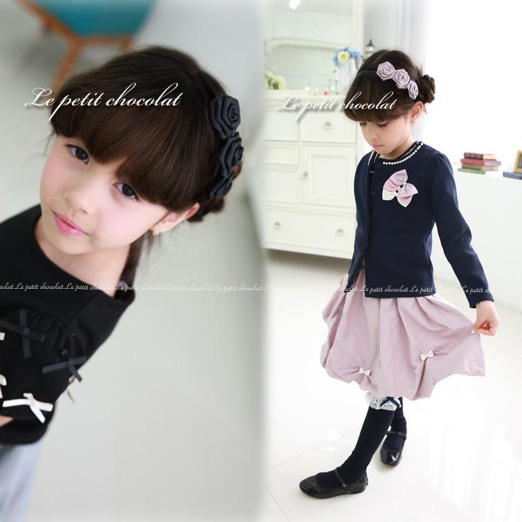 カチューシャ 子供 キッズ トリプルローズ 花 ヘアアクセサリー 入園式