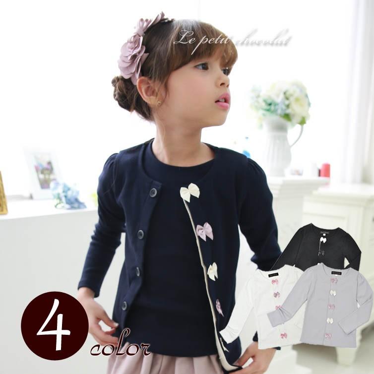 フォーマル カーディガン 女の子 韓国子供服 キッズ リボン メール便ok Kk 3007a Le Petit Chocolat プチショコラ 通販 Yahoo ショッピング