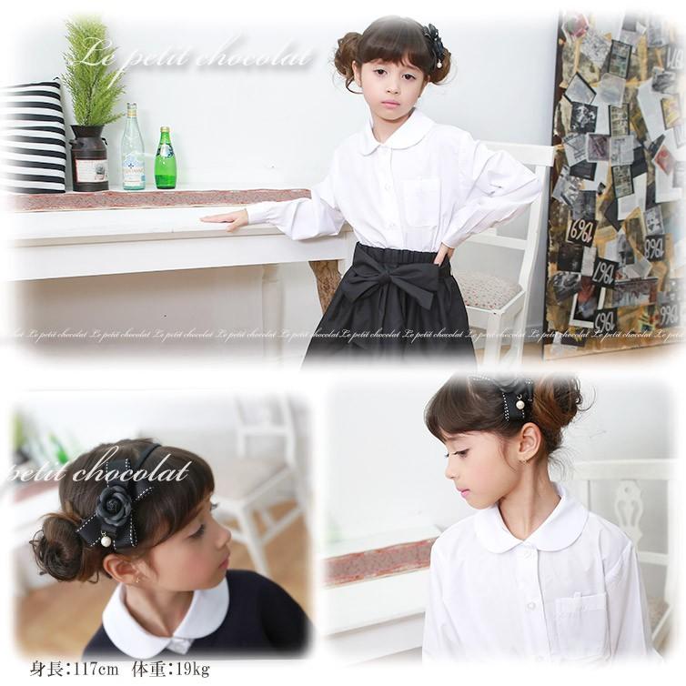 ブラウス 長袖 子供 キッズ ジュニア ホワイト 白 シャツ 形態安定 丸襟 卒業式 入学式 通学 制服 冠婚葬祭に大活躍 Kk 3053a Le Petit Chocolat プチショコラ 通販 Yahoo ショッピング