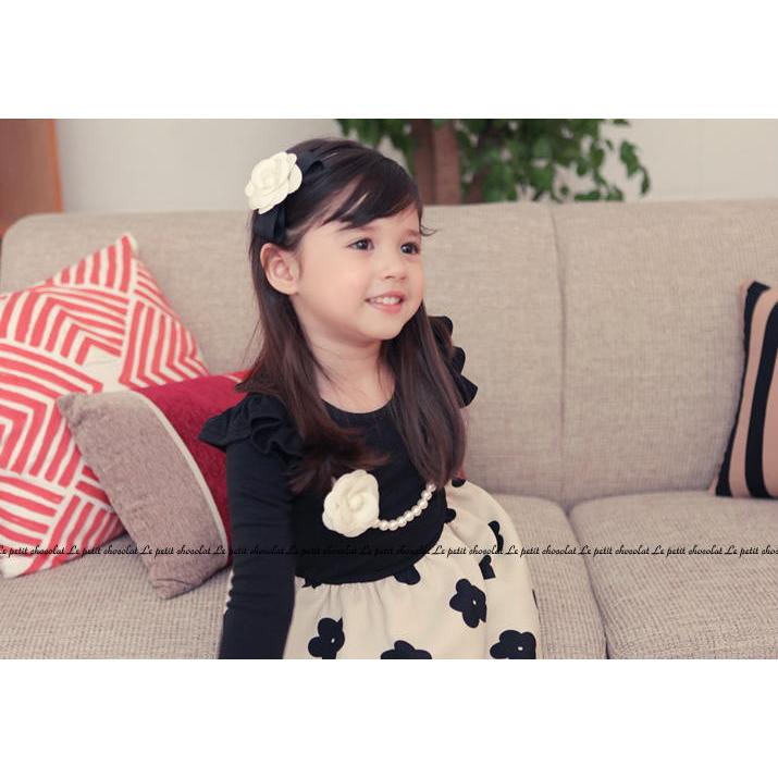カチューシャ 子供 キッズ カメリア リボン 花 ヘアアクセサリー 入園