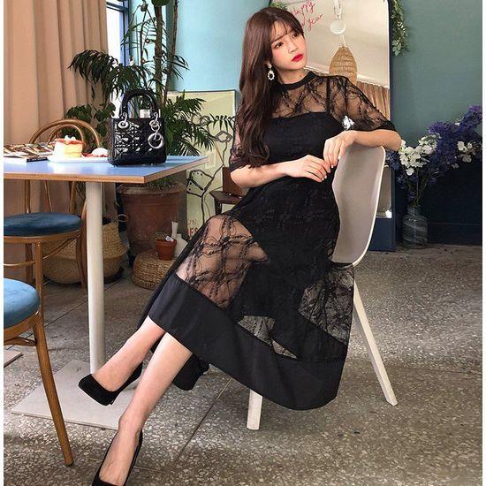 パーティードレス 韓国 即納 結婚式 二次会 安い おしゃれ お呼ばれ 謝恩会 ワンピース 成人式 同窓会 可愛い ブラック ロング 個性的 プチプラ Stdl501 プチプラドレス 通販 Yahoo ショッピング