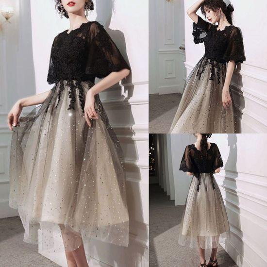 パーティードレス 韓国 即納 結婚式 二次会 おしゃれ ワンピース 謝恩会 お呼ばれ 上品 発表会 演奏会 可愛い ロング 個性的 黒 半袖 レース Stdm863 プチプラドレス 通販 Yahoo ショッピング