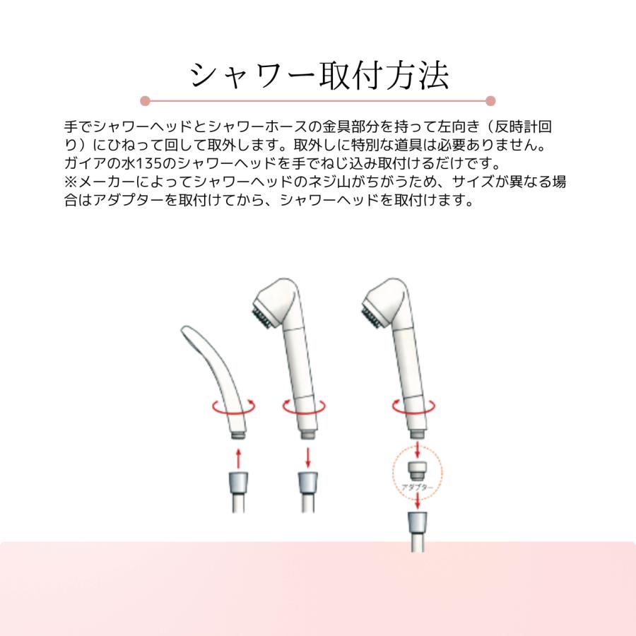 ガイアの水 シャワーヘッド ガイアの水135浄水シャワー 正規代理店