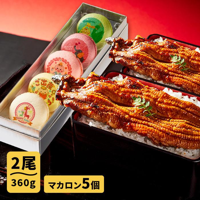 あす楽対応 お取り寄せグルメ ギフト 鰻 国産 スイーツの名店フォチェッタの出産メッセージマカロン5個セット 180g 2本 大阪の名店ごかせ川の うなぎ 魚介類 海産物 Gvcomrec Com