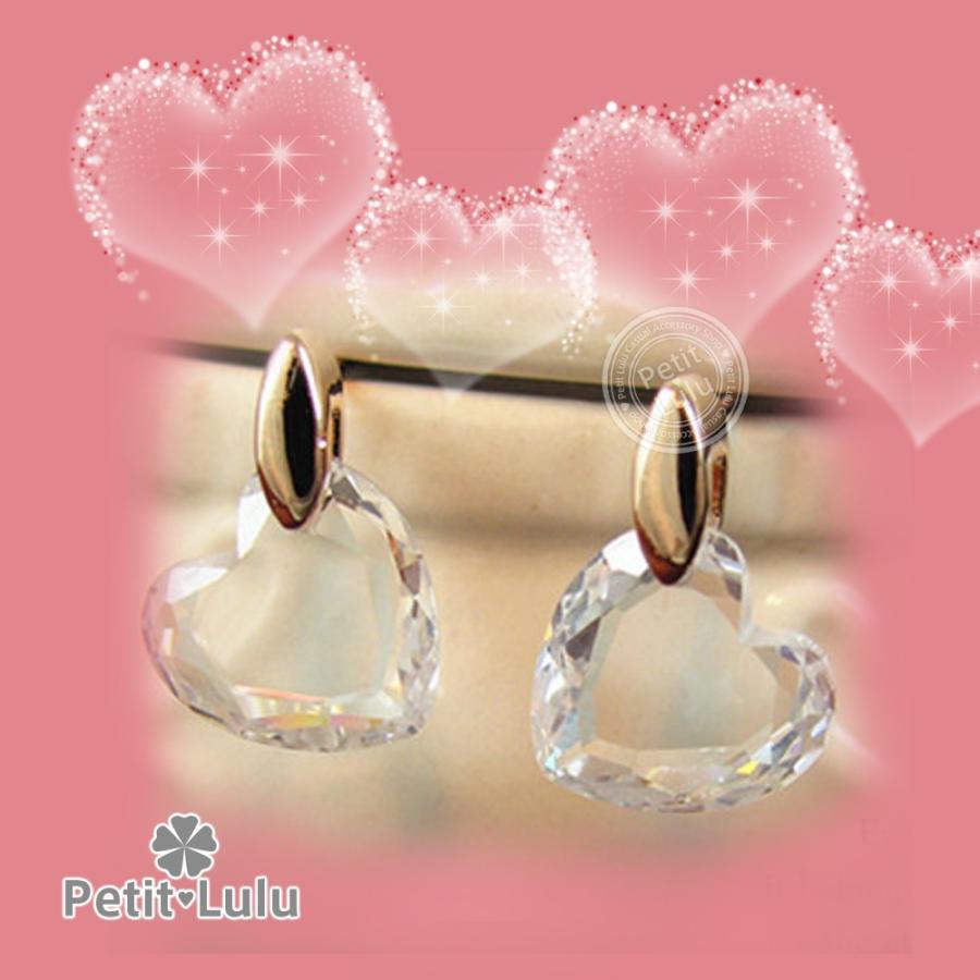 Petit Lulu（プチルル） ピアス レディース スワロフスキー 一粒 