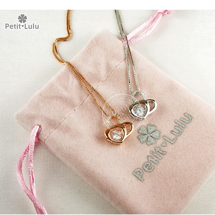 ネックレス レディース 最高級スワロフスキー 揺れる ダブルハート