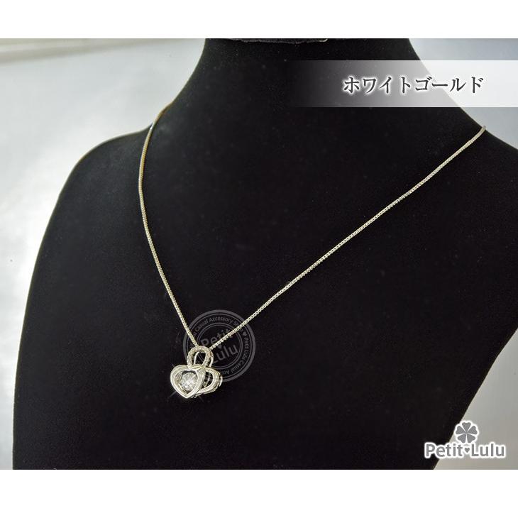aphrodite様♡*.スワロフスキー♡ ネックレス レディース 最高級スワロフスキー 揺れる ダブルハート