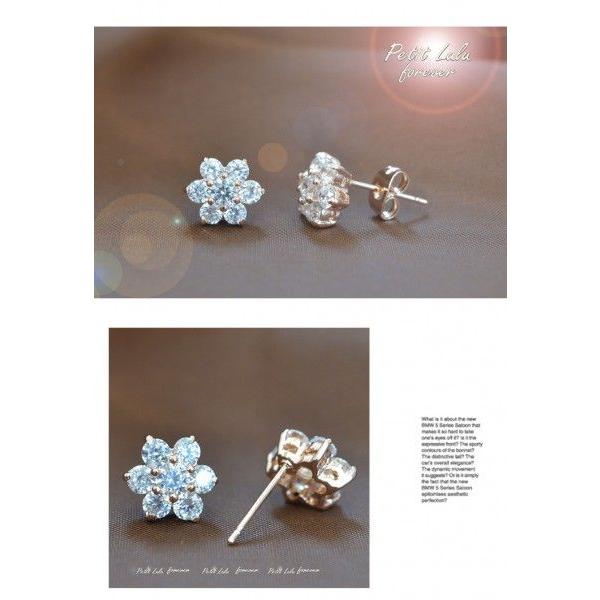 ピアス レディース 雪の結晶 スワロフスキー フラワー 花 アンジェラ k18 18金 金属アレルギー対応 プチルル 誕生日 プレゼント ホワイトデー お返し ギフト | Petit Lulu | 05