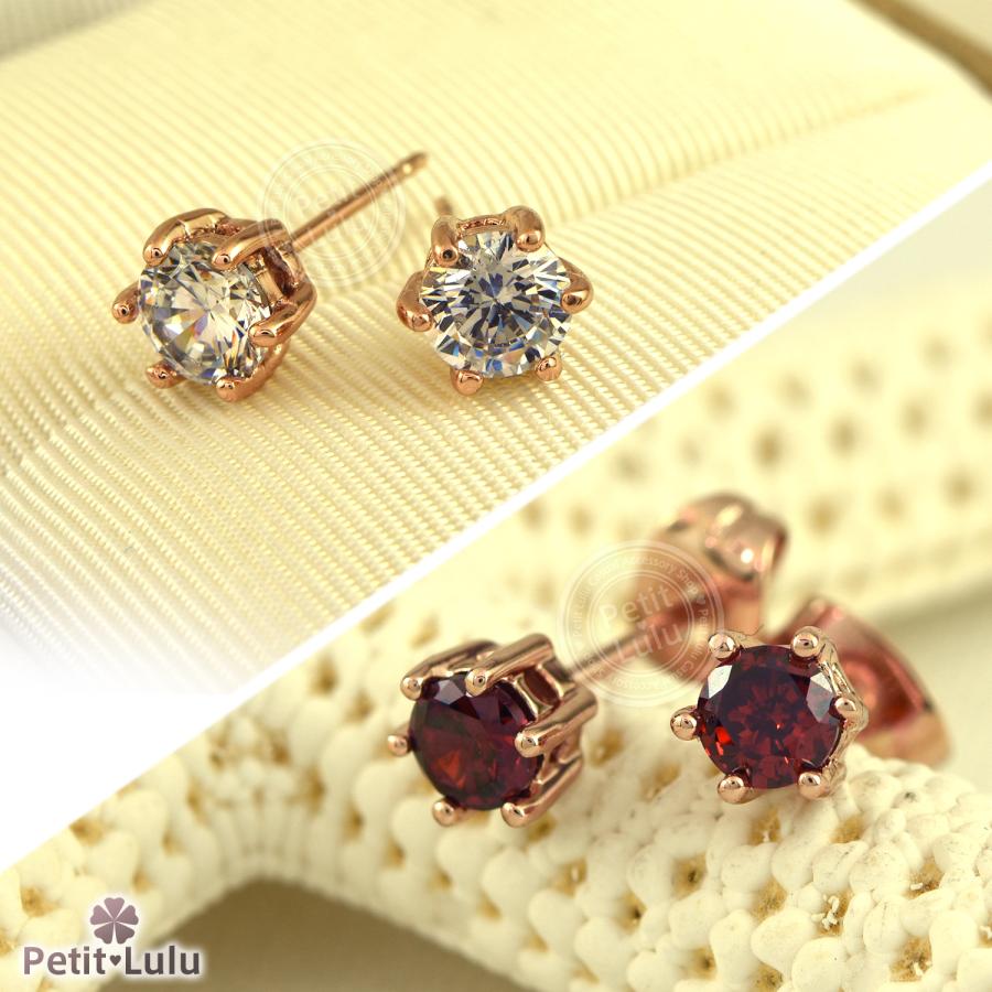 ピアス レディース 金属アレルギー対応 18k 18金 スタッドピアス ダイヤCZ セカンドピアス pierce ladys 誕生日プレゼント 母の日 ギフト｜petit-lulu｜17