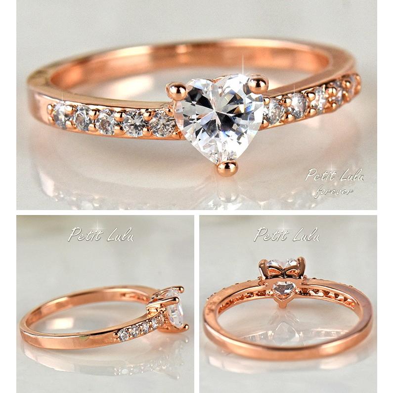 Petit Lulu（プチルル） 爆買 指輪 レディース リング ダイヤモンドCZ