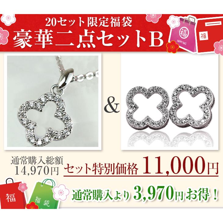 2025年福袋 ネックレス ピアス レディース 福袋 豪華二点セットB 20セット限定