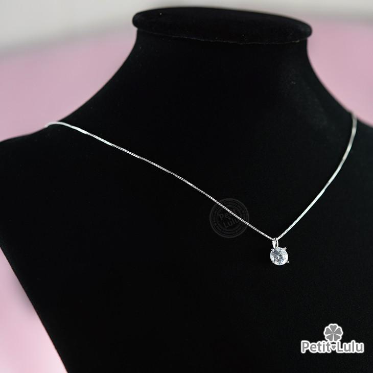ネックレス レディース ペンダントネックレス ベネチアンチェーンネックレス ダイヤCZ 18金 プラチナ仕上げ 誕生日 プレゼント ギフトの画像