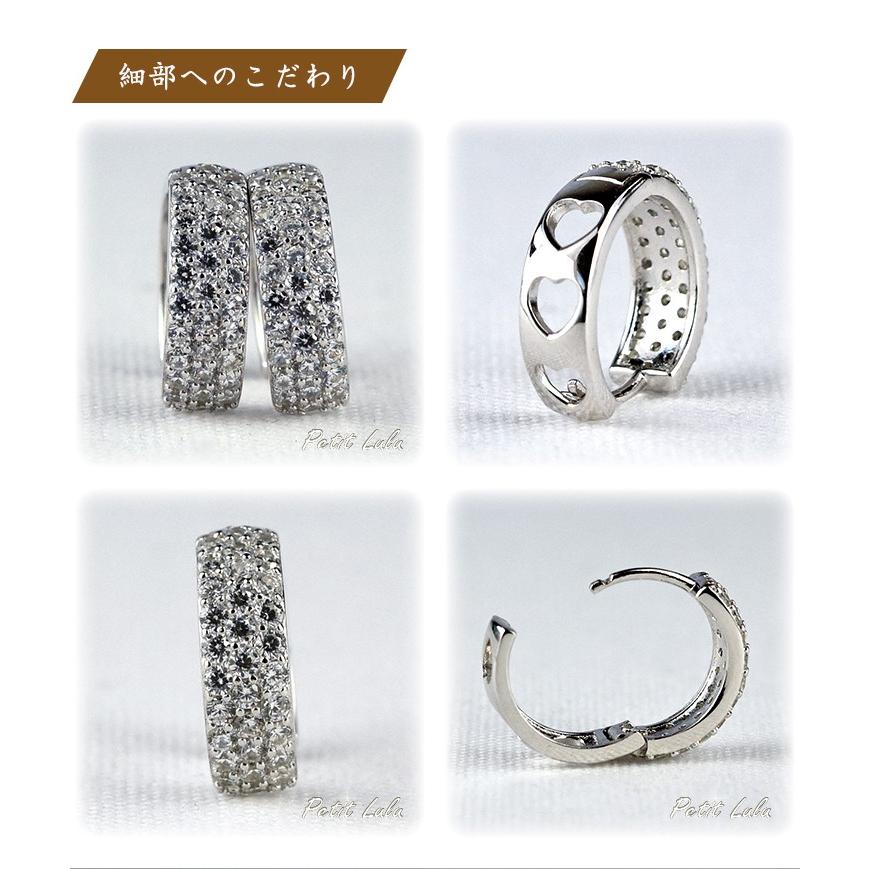 ピアス レディース 18金 つけっぱなし K18 リバーシブル 女性 彼女 金属アレルギー対応 シルバー フープ ハート 誕生日 プレゼント ギフトの画像