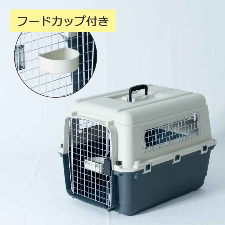 ダブルドア犬用キャリー 中型犬用 プラスチック製 Petit ruban（プチリュバン） ペットキャリー 中型犬 犬 DX70 LL