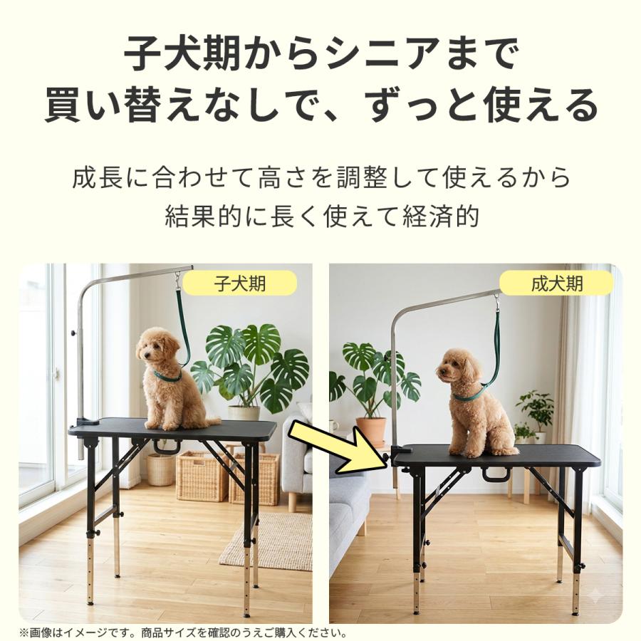 Petit ruban（プチリュバン） トリミングテーブル 6段階調節式 アーム