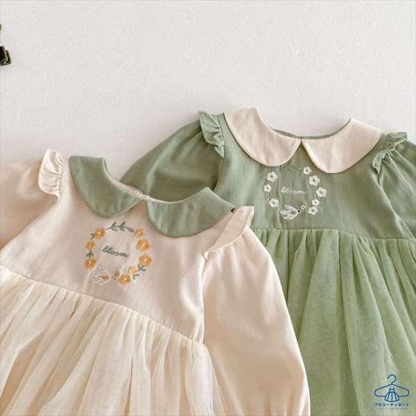 お花刺しゅうミントグリーンワンピース |  | 02