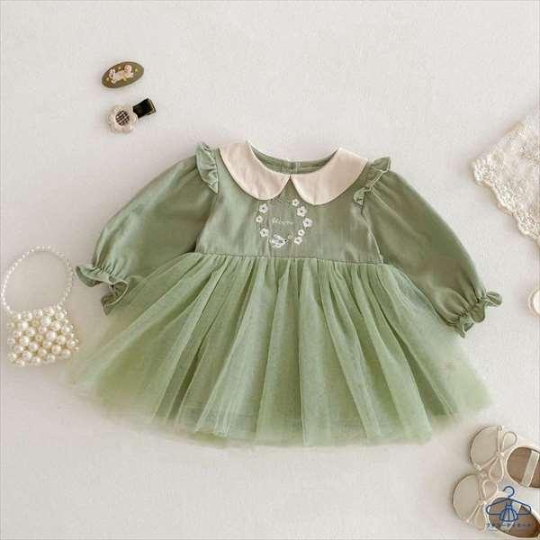 お花刺しゅうミントグリーンワンピース |  | 07