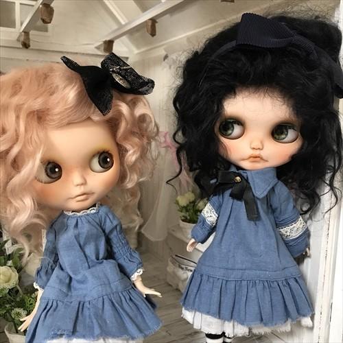 ブライスモヘアウィッグ ☆モヘア ブラックホイップ☆ ブライス ウィッグ モヘア ドール用