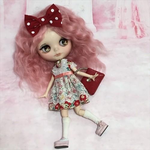 ☆モヘア ピーチホイップ☆ ブライス ウィッグ モヘア ドール用 Blythe