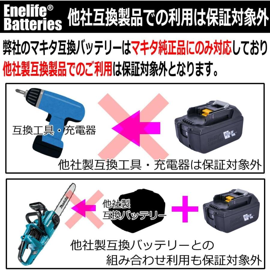 Enelife マキタ 互換 バッテリー 【BL-4030】 対応充電器に制限あり 40V/3000mAh　＜高出力対応＞　シリーズ 純正品よりも長寿命 日本メーカー保証  （単品） |  | 05