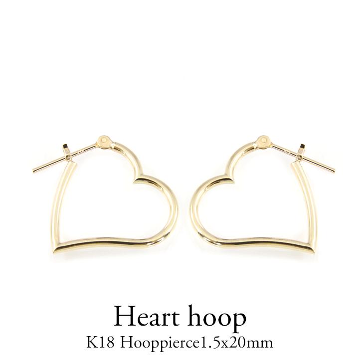 K18 フープピアス mm オープンハート ハートピアス アシンメトリー 18金 イエローゴールド ピンクゴールド ホワイトゴールド 2502 5221 0008 Petite Tete 通販 Yahoo ショッピング