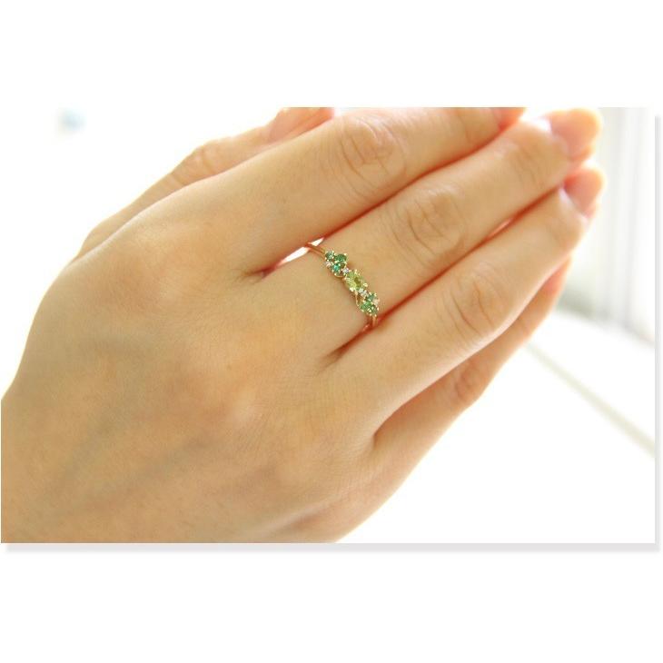 指輪 リング レディース K18  マルチカラー リング 指輪 ダイヤモンド0.02ct 華やか フラワー 花 プレゼント ギフト 記念日 可愛い 三色 送料無料の画像