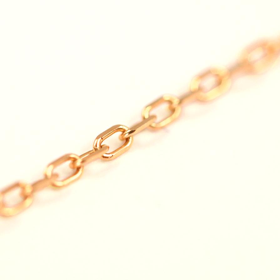 ネックレスチェーン K10 カットアズキチェーン チェーン あずき 小豆