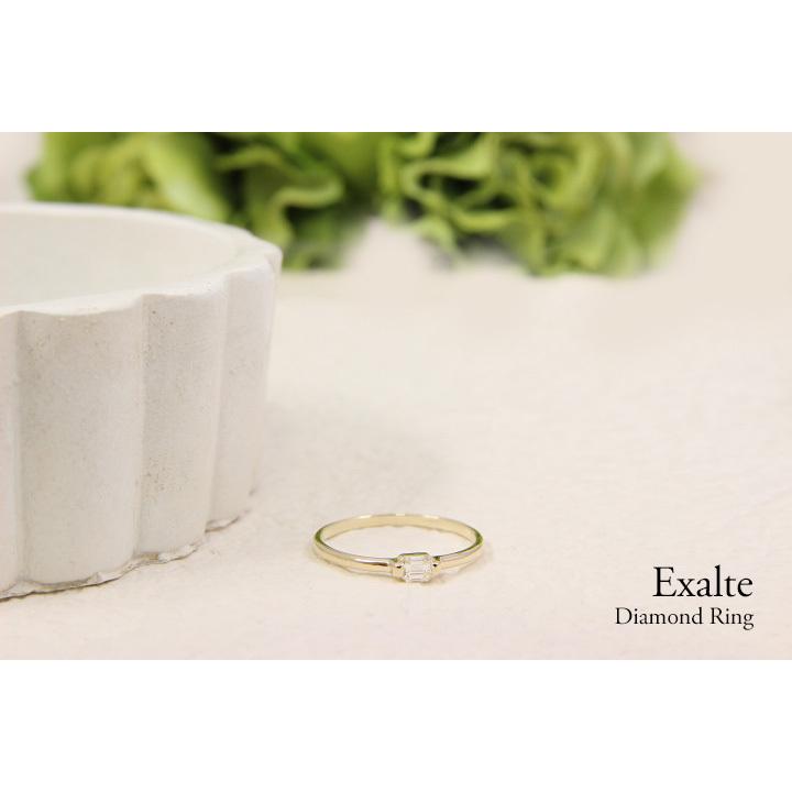指輪 ダイヤモンド リング レディース K10 0.10ct 指輪 エメラルド 