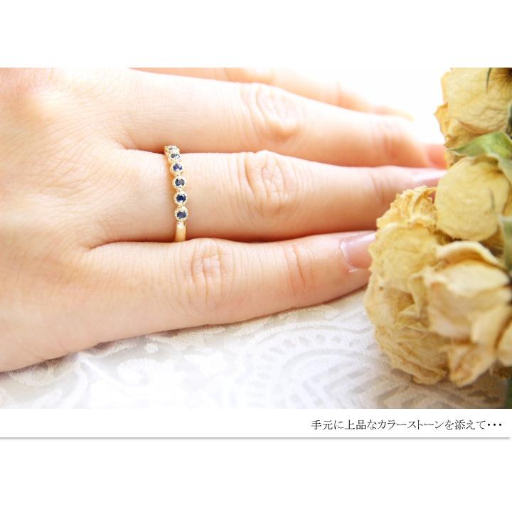 K10金 ピンクサファイア ホワイトサファイア リング K10/K18 ピンクサファイア リング ホワイトゴールド・ピンクゴールド